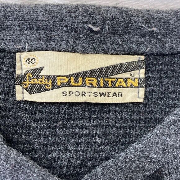 Vintage Lady Puritan Snowflake Cardigan Sweater Womens Size S/M Button Front - Picture 13 of 15